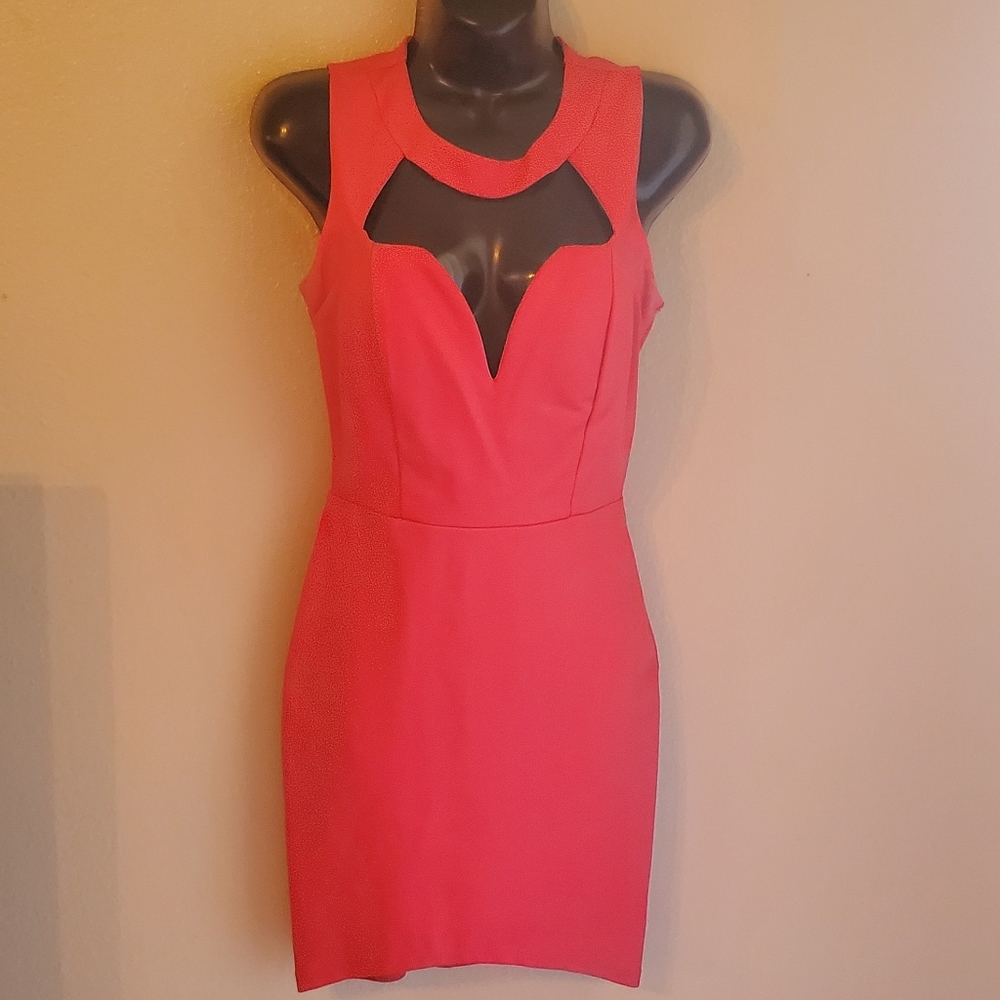 Plunging Neck Cut Out Bodycon